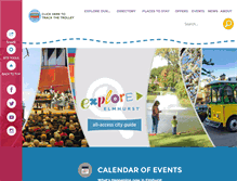 Tablet Screenshot of exploreelmhurst.com